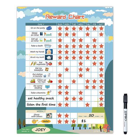 Buy Magnetic Chore Chart For Kid At Home Bahavior Chart For Kid At