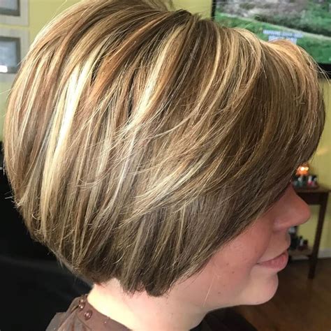 A pixie bob in a rich hue with dimensional highlights is a great transitional style if you are growing out your short cut. 2020 Latest Rounded Bob Hairstyles With Stacked Nape