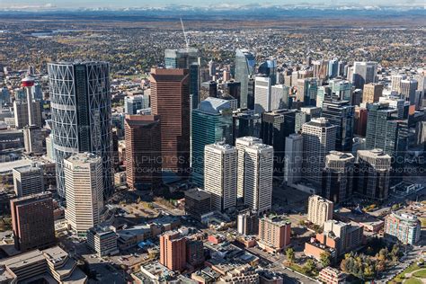 Aerial Photo | Calgary Downtown Skyline