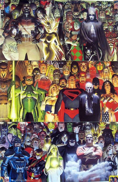 Alex Ross Kingdom Come Art Comic Poster Gallery Jsa Flash Gl