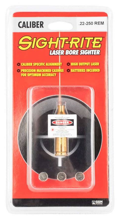 Sme Xsi Bl 250 Sight Rite Laser Bore Sighting System 22 250 Rem Brass