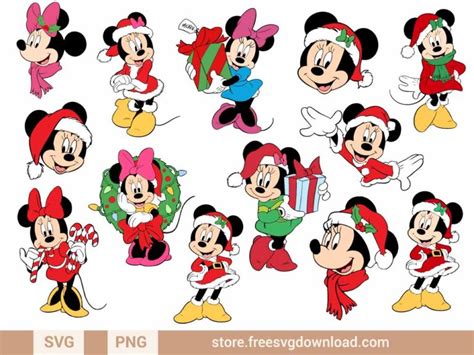 Minnie Mouse Christmas SVG Bundle (FSD-K89) - Store Free SVG Download