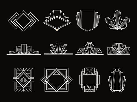 Art Deco Design Elements Art Deco Design Graphics Art Deco Logo Art