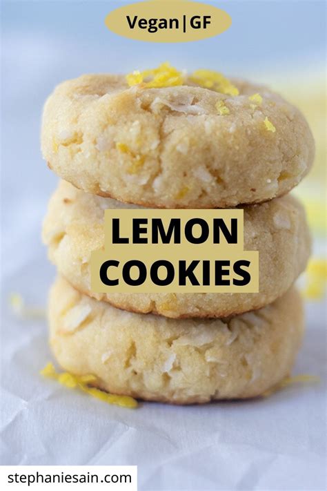 Lemon Cookies Lemon Cookies Recipes Lemon Cookies Vegan Cookies Recipes