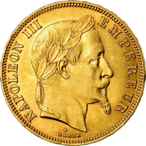 50 Francs Napoleon Iii Laurel 1862 1868 Gold Coin French Empire