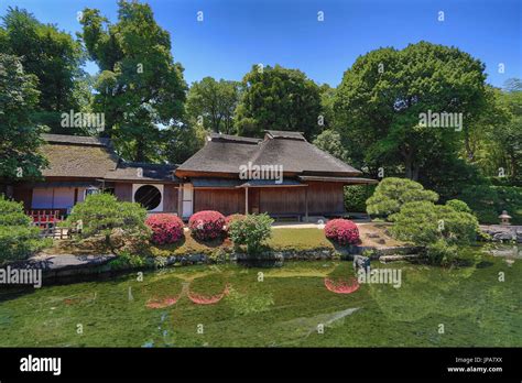 Japan Okayama City Korakuen Garden Tea House Stock Photo Alamy