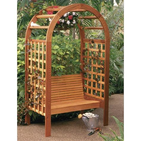 Woodworking plans for building yard and garden arbors and trellis. Garden Arbor Woodworking Plan from WOOD Magazine