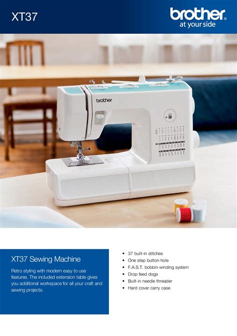 Brother Automatic Sewing Machine With 37 Stitch Pettern Xt 37