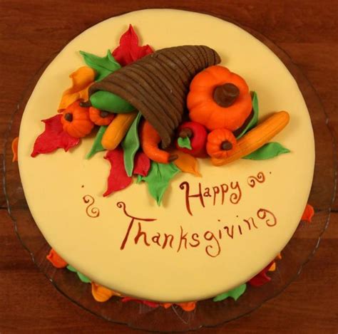 Happy Thanksgiving Cake With Cornucopia Style  2 Comments Hi Res 720p Hd
