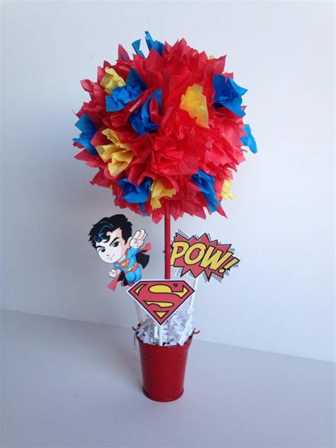 A wide variety of superman birthday decorations options are available to. Superman Super Hero birthday party decoration centerpiece