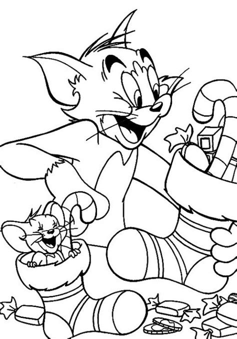 Download Tom And Jerry Christmas Coloring Pages at GetColorings.com | Free printable colorings pages to ...