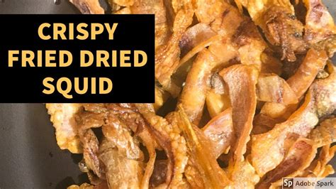 Crispy Fried Dried Squid Cutie Cat Kitchen Youtube