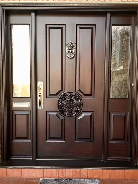 6 Panel Doors Plain Interior Doors Solid Wood Front Doors With Glass Wooden Door Design