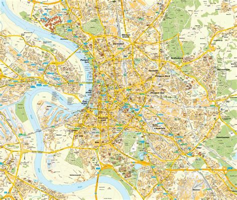 Dusseldorf Map And Dusseldorf Satellite Image