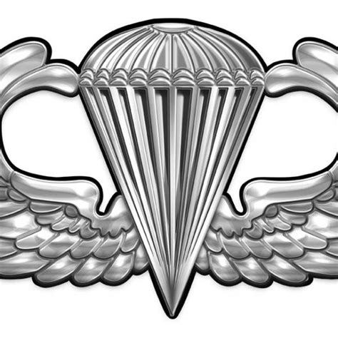 Us Army Airborne Basic Parachutist Badge All Metal Sign Large 22 X 12