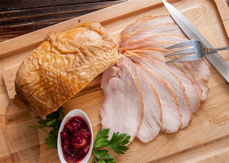 Smoke it on your gas or charcoal grill or big green egg for a show stopping thanksgiving feast! Nugget Markets Brined and Smoked Turkey Breast Recipe
