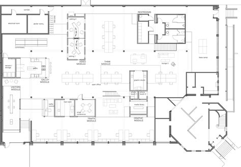Architectural Floor Plans Office Building Homedesignpictures