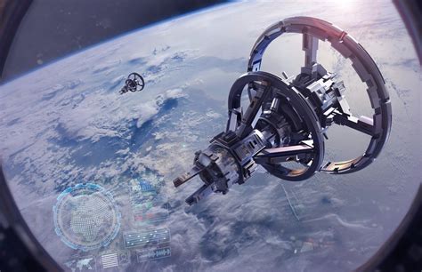 Wallpaper Science Fiction Space Station Space Art 1920x1242
