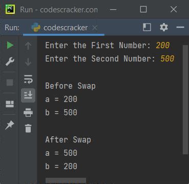 Python Program To Swap Two Numbers Using Tuple Gambaran