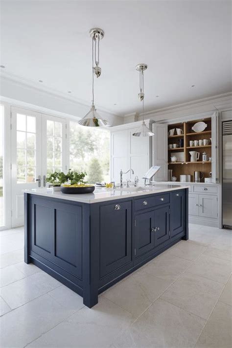 Shaker cabinets are a flexible style that works in both contemporary and traditional homes. Decorating with Navy Blue - Town & Country Living | Blue ...