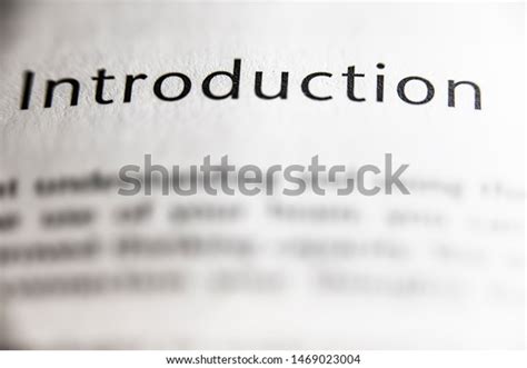 Introduction Word Book Stock Photo Edit Now 1469023004