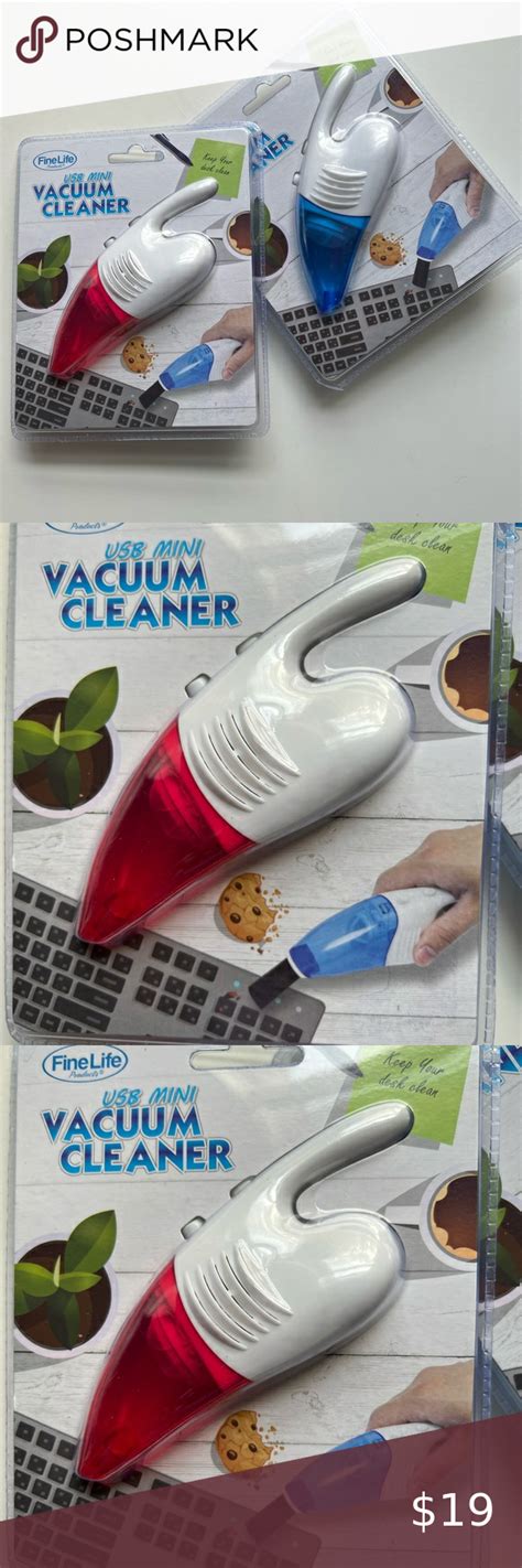 Usb Blue Mini Vacuum Cleaner Portable Keeps Your Desk Clean 2 Cleaning