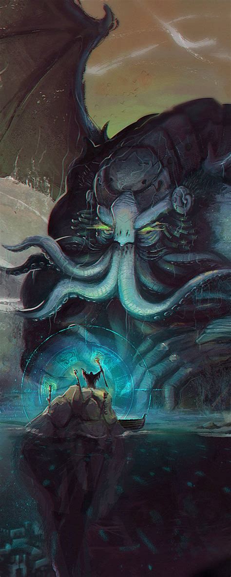 Cthulhu On Behance Cthulhu Lovecraftian Horror Lovecraft Art