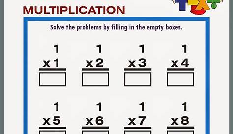 Multiplication Worksheets - 1 Times - MULTIPLICATION CHARTS