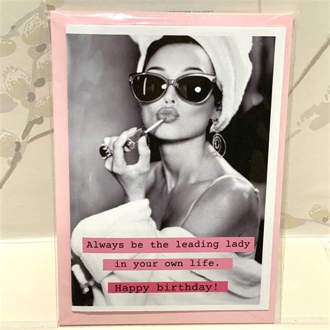 Glamorous Birthday Card Stylish Birthday Card Vintage Card Etsy