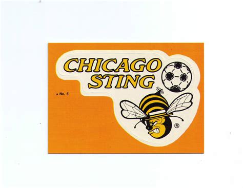 1979 Topps Nasl Soccer Sticker Card Chicago Sting 5 No5 Number 5 Ebay