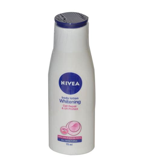 Nivea Whitening Cell Repair And Uv Protect Body Lotion 75ml Buy Nivea