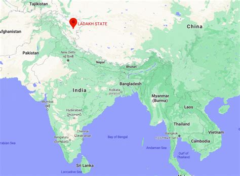 Where Is Ladakh India Located Ladakh Location Map