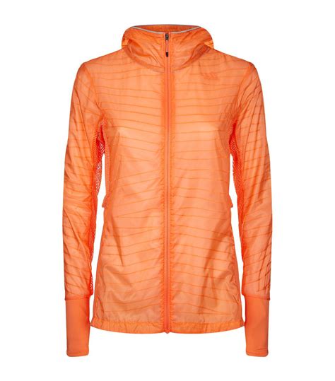 Adidas Running Rain Jacket In Orange Lyst
