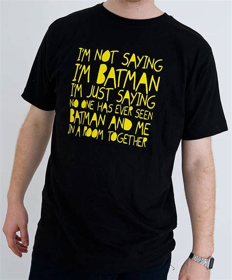 Mens Batman Funny Slogan T Shirt By Nappy Head