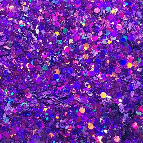 Purple Festival Glitter Holographic Chunky Glitter Mix