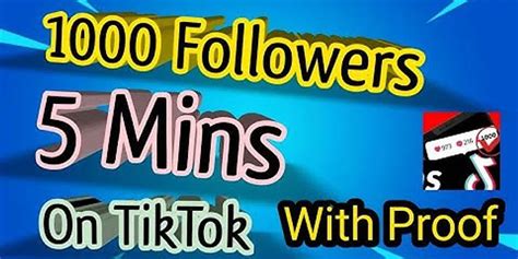 How To Get 1k Followers On Tiktok In 5 Minutes Without Human Verification