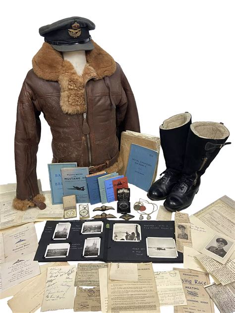 Incredible Ww2 Raf Pilot Uniform And Paperwork Grouping 234 Squadron