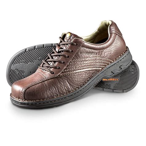 Men's Merrell® World Compass Oxfords, Brown - 211509, Casual Shoes at ...