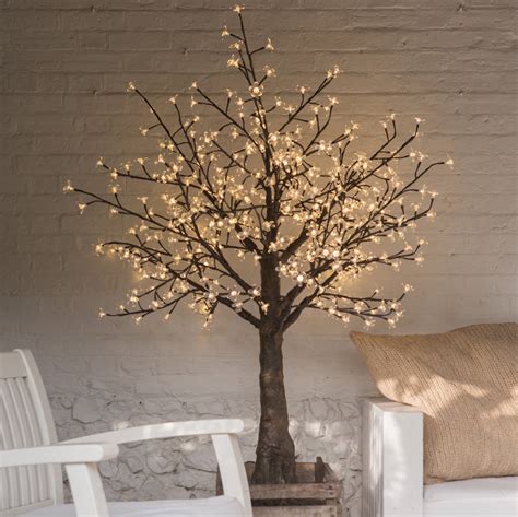 Small Illuminated Led Tree Mid White By Enchanted Trees