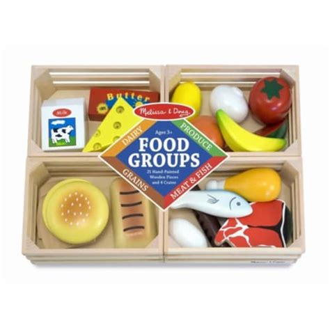 Melissa And Doug Wooden Food Groups Playset 25 Pc Frys Food Stores