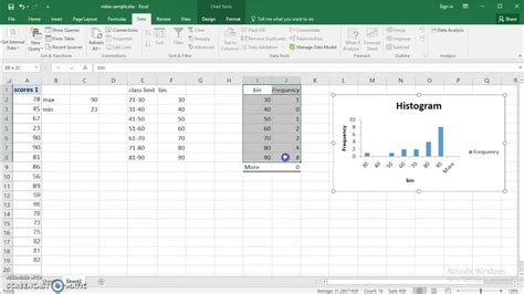 The chart wizard enables you to pick from 15 different types of graphs (each with several versions). Use Excel 2016 to make Frequency distribution and ...