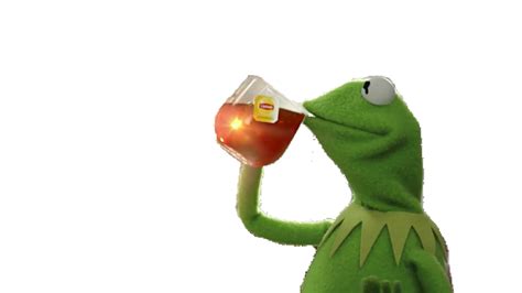 Kermit Drinking Tea Png Png Image Collection
