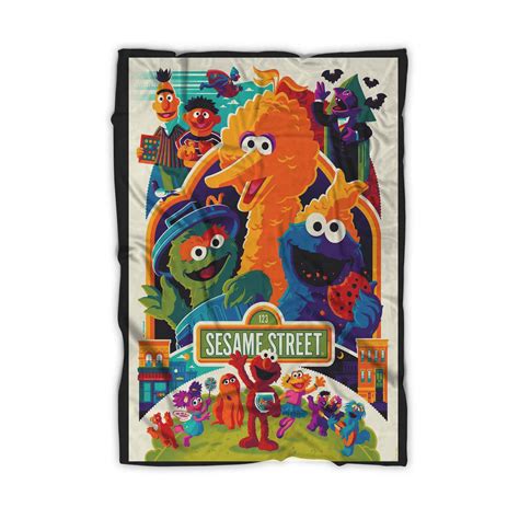 123 Sesame Street Blanket