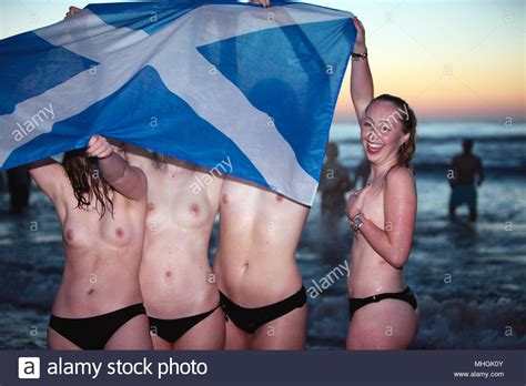 St Andrews Fife Scotland UK St May St Andrews May Day Dip Babes From S Andrews