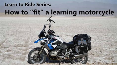 If you're on a heavy cruiser, you'll rely more on your rear brake. Fitting a motorcycle when learning to ride - YouTube