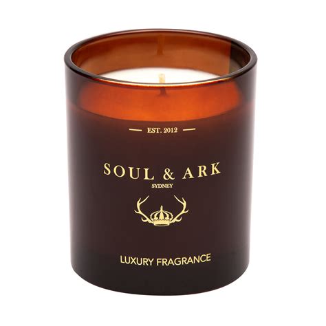 Amber Glass Soy Candle Luxury Scented Soy Candles Soul And Ark