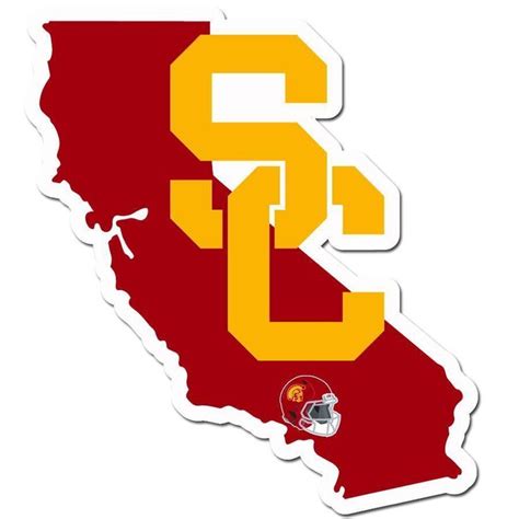 Ncaa Usc Trojans Home State Decal Usc Trojans Usc Trojans Logo