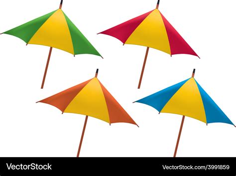 Umbrella For Drink Royalty Free Vector Image Vectorstock