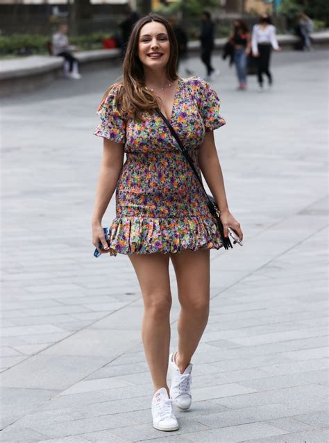 Welcome to kelly brook's official facebook page. Kelly Brook Flashes Her Legs in Floral Mini Dress - London ...