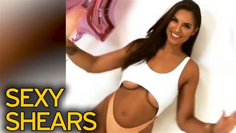 Love Islands Jess Shears Shows Off Some Serious Under Boob In Very Revealing Swimwear Video